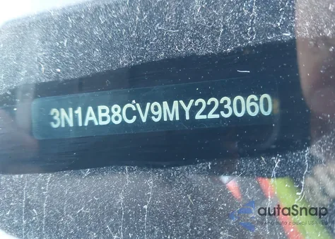 2021 Nissan Sentra Sv Xtronic Cvt z USA, uszkodzony, nr VIN 3N1AB8CV9MY223060